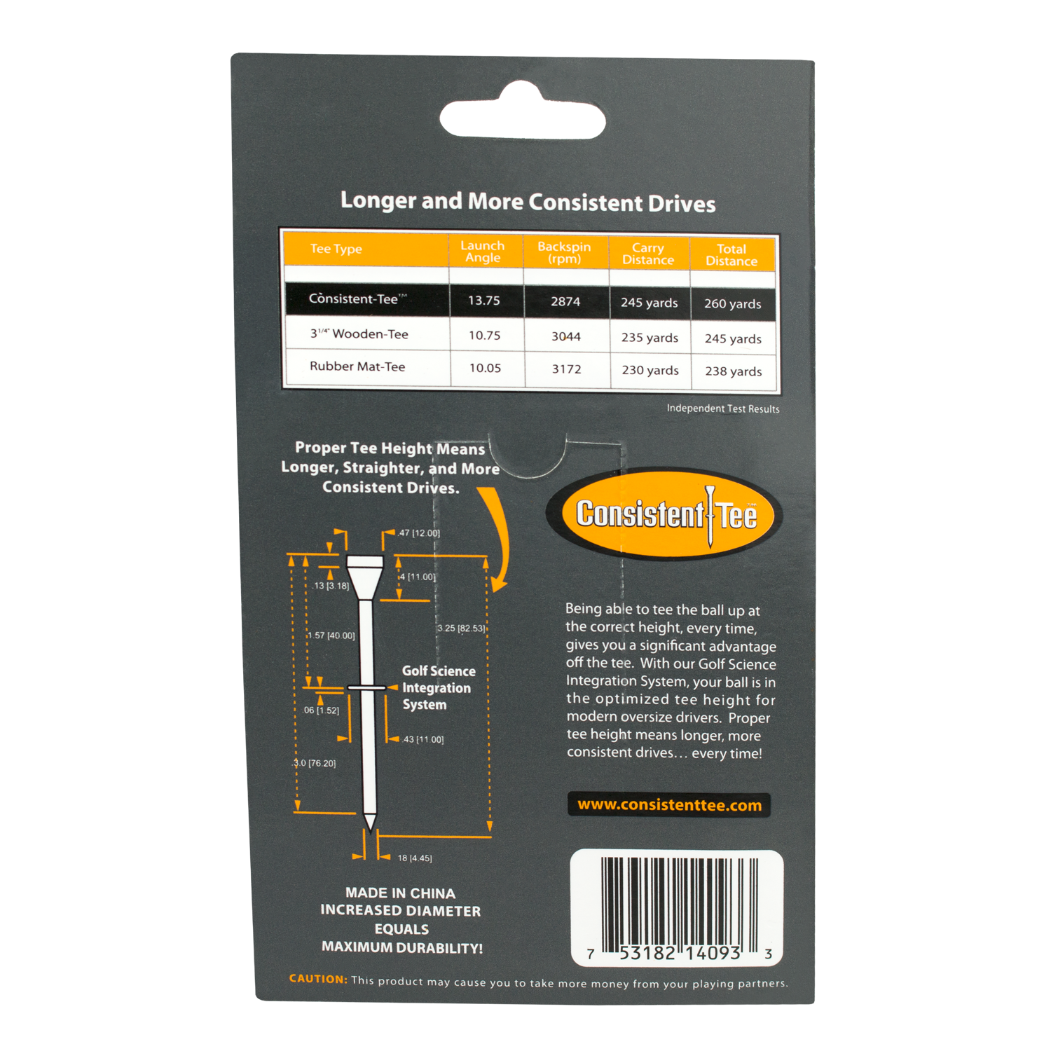 Consistent Tee Golf Tees