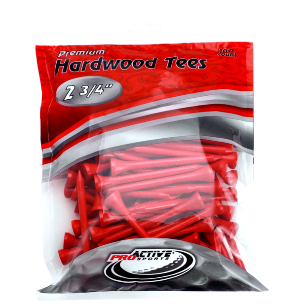 2 3/4" Wood Golf Tees - 100 Pack