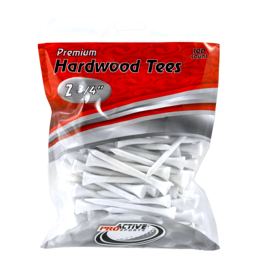 2 3/4" Wood Golf Tees - 100 Pack