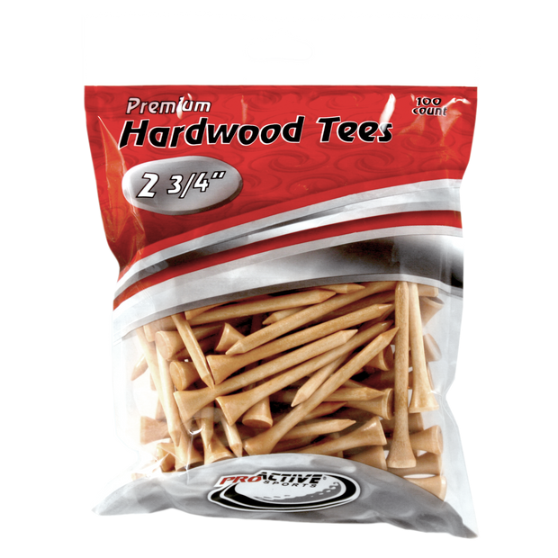 2 3/4" Wood Golf Tees - 100 Pack