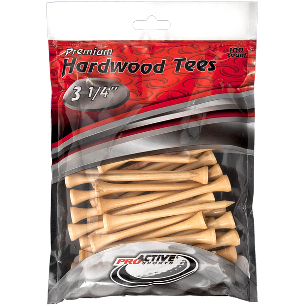 3 1/4" Wood Golf Tees - 100 Pack