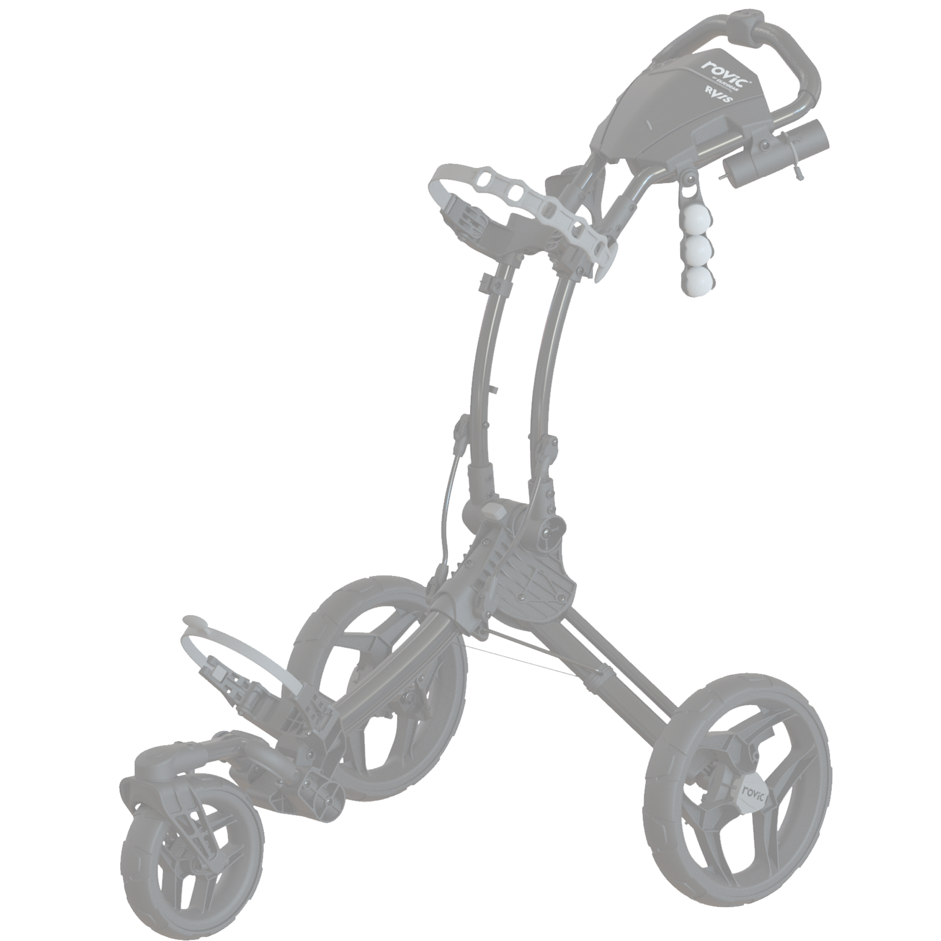 Clicgear rovic RV1C ゴルフ用プッシュカート 3輪 シルバー 【公式通販】